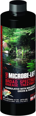 MICROBE-LIFT BSDT16 Broad Spectrum Disease Treatment for Ponds and Outdoor Water Garden, Safe for Live Koi Fish, Goldfish, Plants, and Decor, 16 Ounces