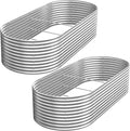 FRIZIONE 2pcs Tall 8x4ft Galvanized Raised Garden Bed Outdoor,Steel Garden Bed for Vegetables,Above Ground Garden Box for Flower,Metal Raised Beds for Gardening