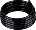 Black Vinyl Tubing 1” ID × 1 1/4” OD - 25 Feet PVC Flexible Plastic Tube Hybrid Hose, Transfer Water Air Oil for Pond Fountain Garden, Non-toxic and BPA free