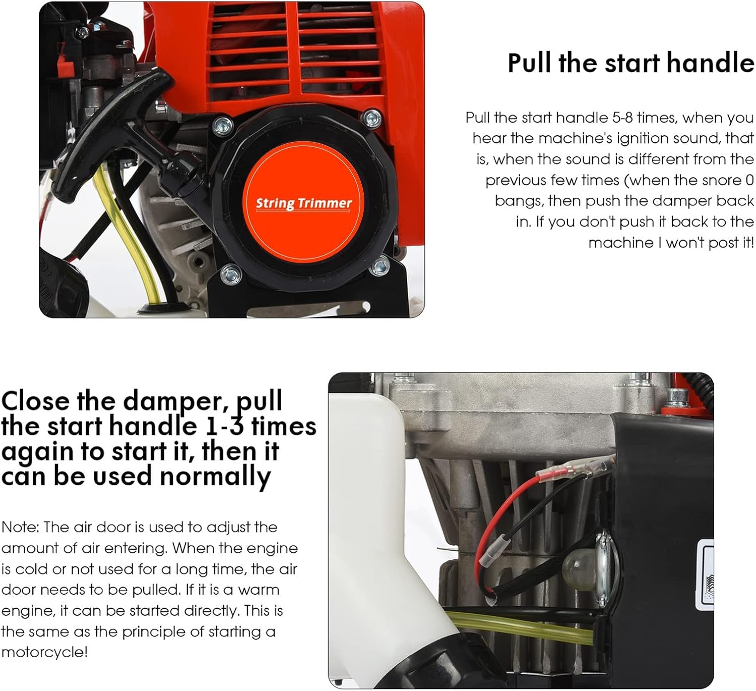 ZEAVAN Gas Weed Eater 52cc 2-Stroke 5 in 1 Multi-Functional Petrol Hedge Trimmer Chainsaw Brush Cutter Weed Wacker Weed Eater Gas Powered for Weed Grass and Bush Shipping from US