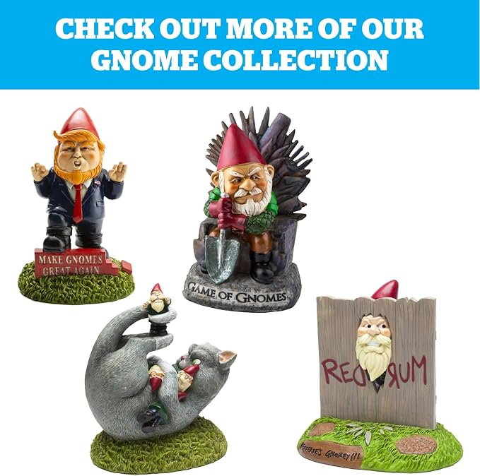 BigMouth Inc Godzilla Garden Gnome Statue, Outdoor Lawn & Yard Monster Figurine Sculpture Decorations, Funny Housewarming Gag Gift