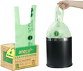 ANECO 4 Gallon Compostable Food Waste Bags with Handles, Extra Thick Compost Bags for Medium Kitchen Garbage/Bathroom Bin, OK Compost HOME & BPI Certified Compostable Bags