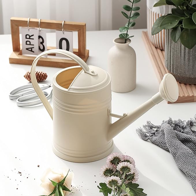 Watering Can for Indoor Plants, Flower Watering Can, Plastic Water Can for Plants with Sprinkler Head 68 oz, 1/2 Gallons