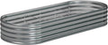 8x2x1.3 Oval Galvanized Raised Garden Bed,Outdoor Planter Box Metal Patio Kit Planting Bed for Vegetables Flowers and Succulents
