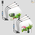 Wolezek Grow Lights for Indoor Plants, 2 Pack 6000K Full Spectrum Plant Lights Indoor, White LED Plant Growing Lamp with Auto ON & Off Timer 6/12/16H, 3 Modes, 5-Level Dimmable Brightness