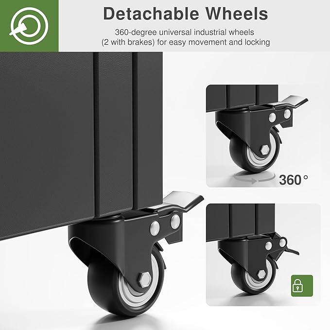 Casaphoria Metal Raised Garden Bed with Trellis and Wheels, 72"x47"x16" Arched Planter Box for Climbing Plants, Vegetables & Vines, Features Drainage Holes and Privacy Screen (Black-Gerald)
