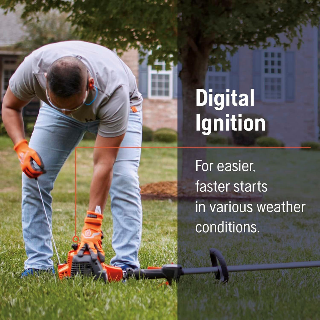Husqvarna 130L Gas String Trimmer, 28-cc 2-Cycle, 18-Inch Straight Shaft Gas Weed Wacker with Rapid Replace Trimmer Head for Seamless String Reloading, 970514405