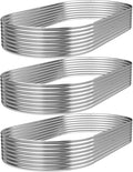 3 Pack 6x3FT Galvanized Raised Garden Bed Outdoor,Metal Garden Bed for Vegetables,Steel Raised Beds for Gardening,Above Ground Garden Box for Flower-QIA