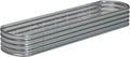 12x2x1.3 Oval Galvanized Raised Garden Bed,Outdoor Planter Box Metal Patio Kit Planting Bed for Vegetables Flowers and Succulents