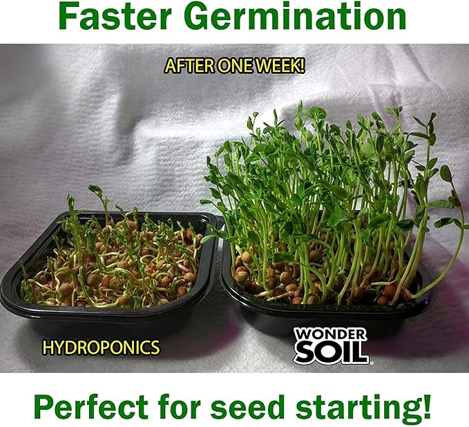 WONDER SOIL | 100 Organic Seed Starter Pellets | Ready to Plant Seed Starting Soil Loaded with Pre-Mixed Nutrients | Fast Germination | Indoor or Outdoor | 100 Count