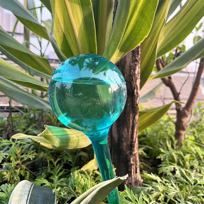 10pcs Plant Self Watering Globe Stakes, Plant Watering Stakes Automatic Plant Watering Bulb System Spikes, Flower Automatic Watering Device, Garden Self Waterer for Indoor Outdoor Plant