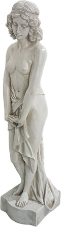 Design Toscano Harmonia Greek Woman Patroness of Harmony Indoor/Outdoor Garden Statue, 34 inches tall, Cast Stone Resin, Antique Stone Finish