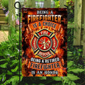 Flags-Being A Retired Firefighter Is An Honor Flag TRN245F1, Garden Flag (11.5" x 17.5")-USA House Garden Flags Premium Polyester-Decorative Outdoor Flags