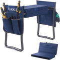 ikkle Garden Kneeler and Seat Heavy Duty Garden Stool, Upgraded Gardening Kneeler Bench, Thicker Wider Kneeling Pad, Garden for Seniors