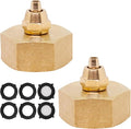 Drip Irrigation Hose Connector, Garden Hose Adapter Solid Brass 3/4 to 1/4 Hose Adapter, Garden Hose to Sink Faucet Adapter Used for Water Hoses (2pcs)