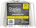 Squirrel Products U Shape Garden Stakes Metal, 6 Inch Landscaping Staples, 11 Gauge Stakes for Landscaping Fabric, 2.9mm 15x2.5x15cm – 50 Pack
