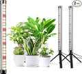 2 Pack Grow Lights for Indoor Plants, Height Adjustable with On/Off Switch and Timer, Vertical Plants Grow Light for Indoor Plant Growth and Flowering