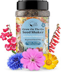 on The Go Regional Wildflower Seed Shaker - Northeast USA Wildflowers - 100% Pure Seed - Organic, Non-GMO - 21 Wildflower Variety Seeds of Annual & Perennial, 2oz