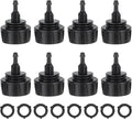 8Pcs Drip Irrigation Hose Connectors,1/4 Inch Drip Irrigation Tubing x 3/4 FHT Swivel Garden Faucet Adapter Hose Adapter Connectors(1 Barb)
