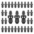 50PCS Drip Line Plugs Drip Irrigation 1/4" Barbed Tubing End Plugs, Tubing End Cap Irrigation Stopper Goof-Hole Plugs Drip for Sprinkler Systems 1/4 Drip Irrigation Fittings Plugs Connectors