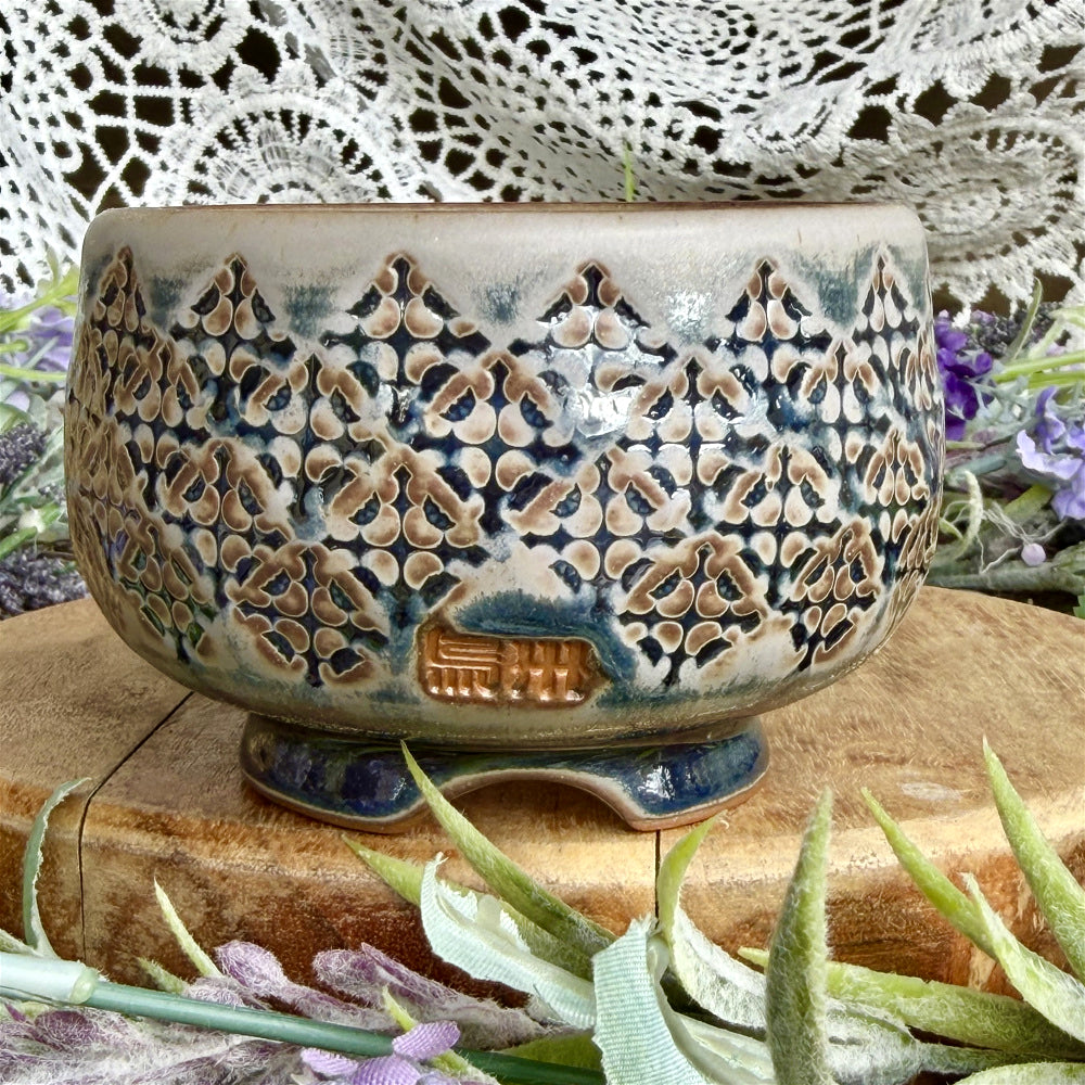 WS-0050 Modern Handmade Ceramic Planter Pot - Pot rim diameter: 3"