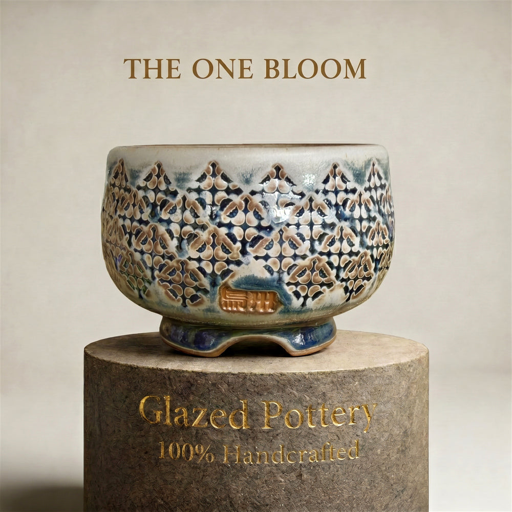 WS-0050 Modern Handmade Ceramic Planter Pot - Pot rim diameter: 3"