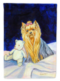 Yorkie and Teddy Bear Garden Flag – Decorative Outdoor Yard Flag