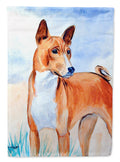 Red Basenji Garden Flag – Decorative Outdoor Yard Flag