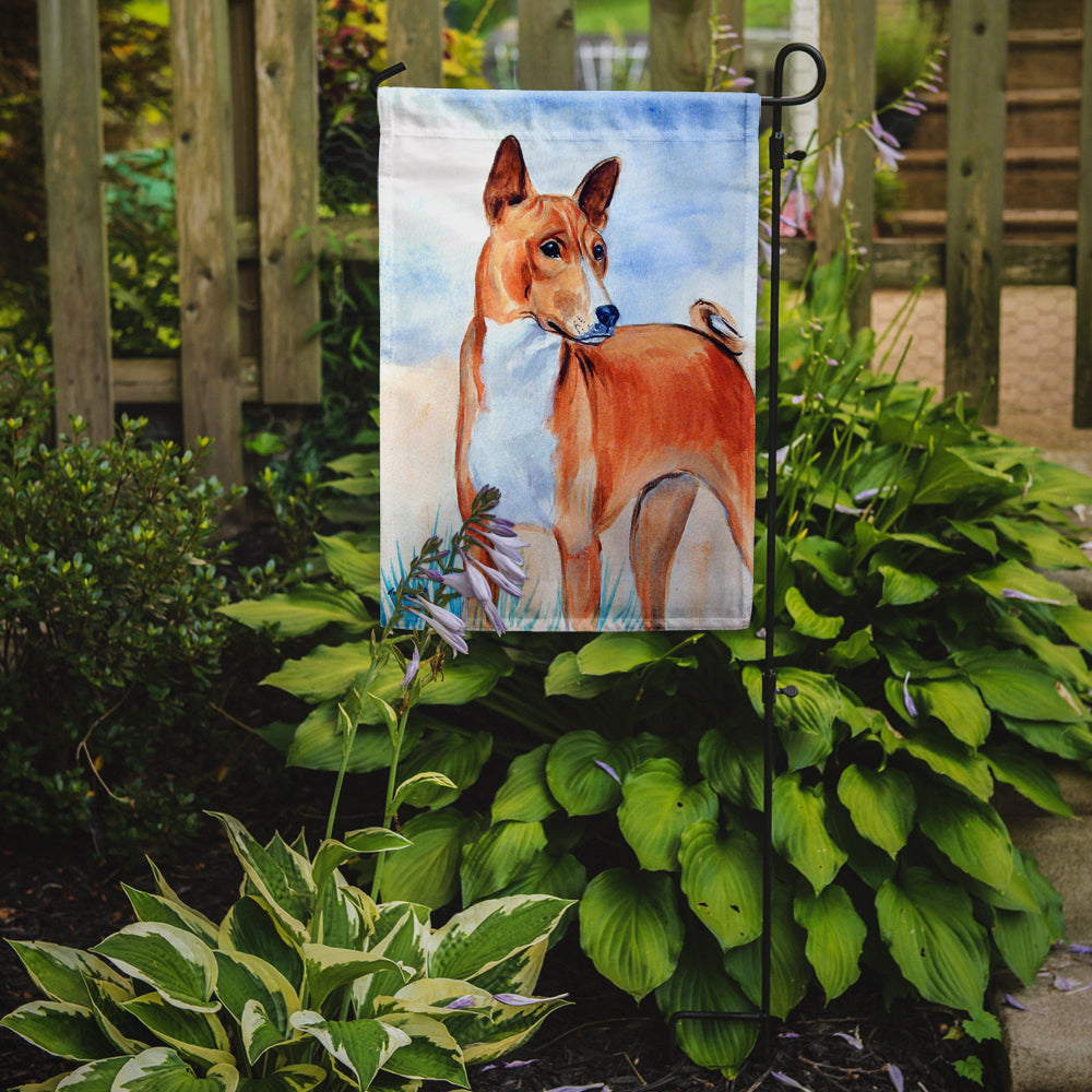 Red Basenji Garden Flag – Decorative Outdoor Yard Flag