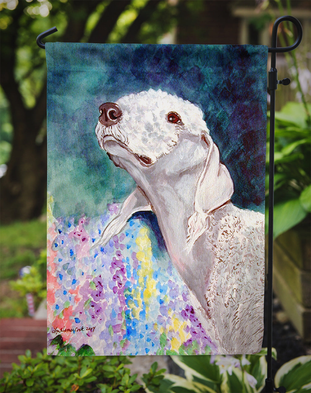 Bedlington Terrier Garden Flag – Decorative Outdoor Yard Flag 7226GF