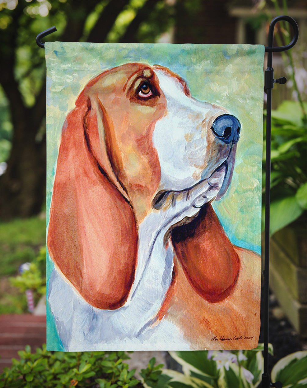 Basset Hound Garden Flag – Decorative Outdoor Yard Flag 7227GF