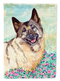 Norwegian Elkhound Garden Flag – Decorative Outdoor Yard Flag
