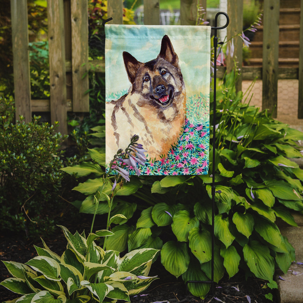Norwegian Elkhound Garden Flag – Decorative Outdoor Yard Flag