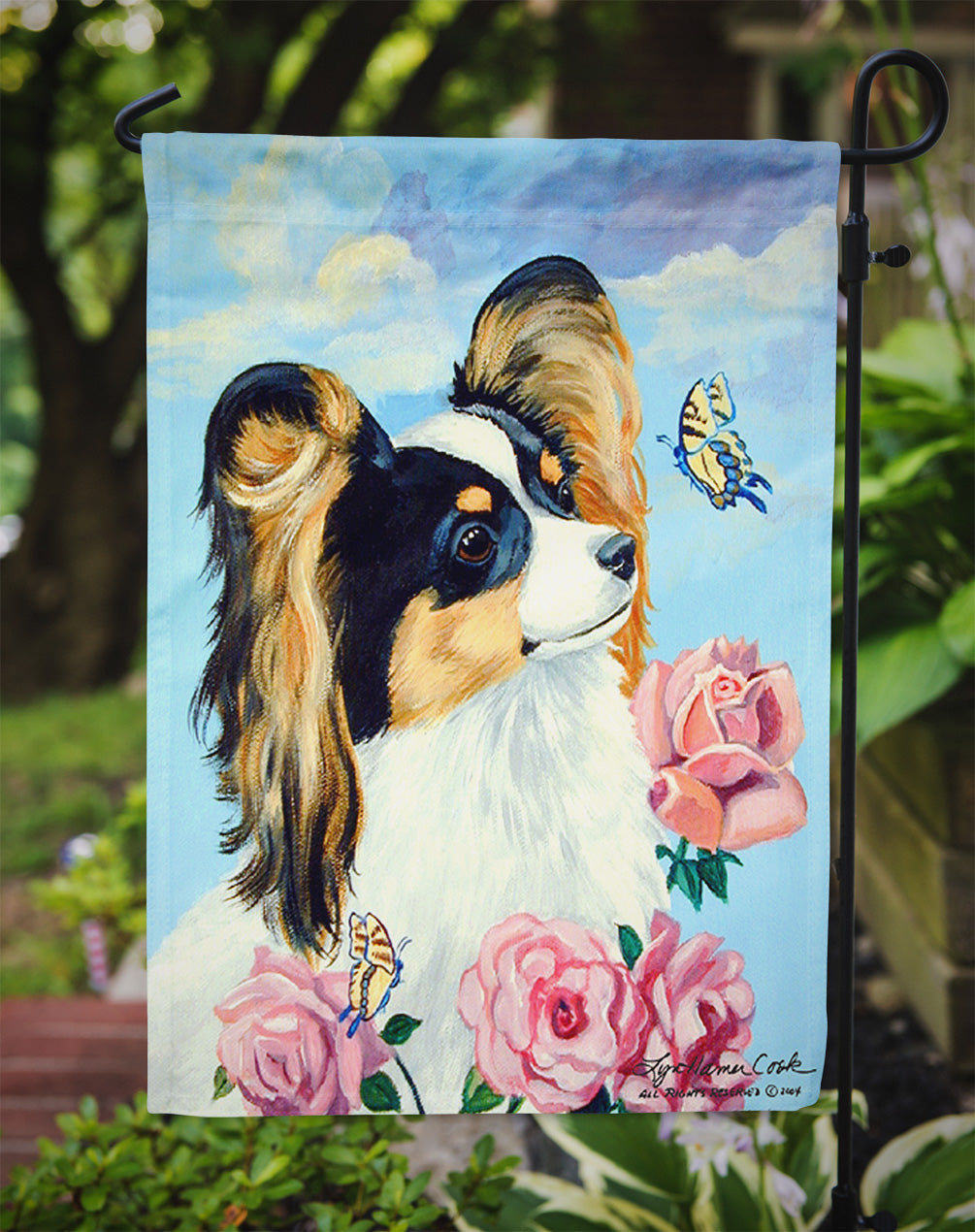 Papillon Garden Flag – Decorative Outdoor Yard Flag 7242GF
