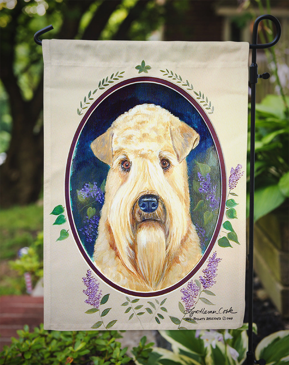 Wheaten Terrier Soft Coated Garden Flag – Decorative Outdoor Yard Flag 7254GF