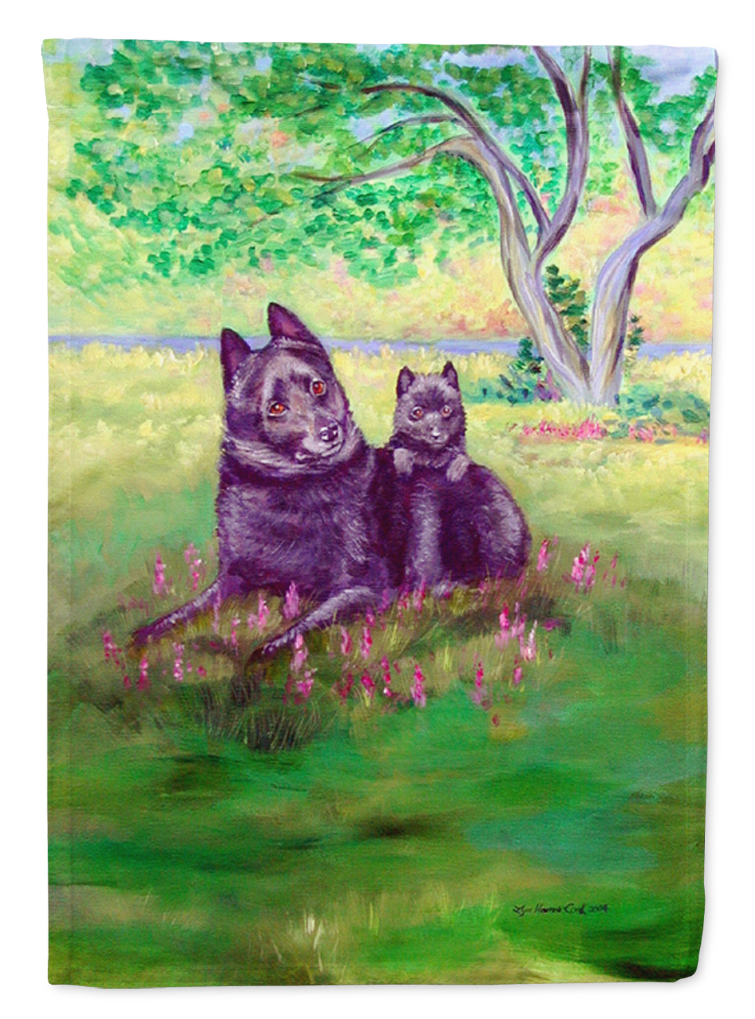 Schipperke Garden Flag – Decorative Outdoor Yard Flag 7263GF
