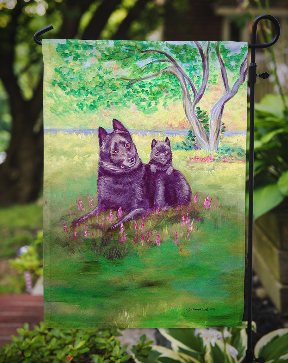 Schipperke Garden Flag – Decorative Outdoor Yard Flag 7263GF