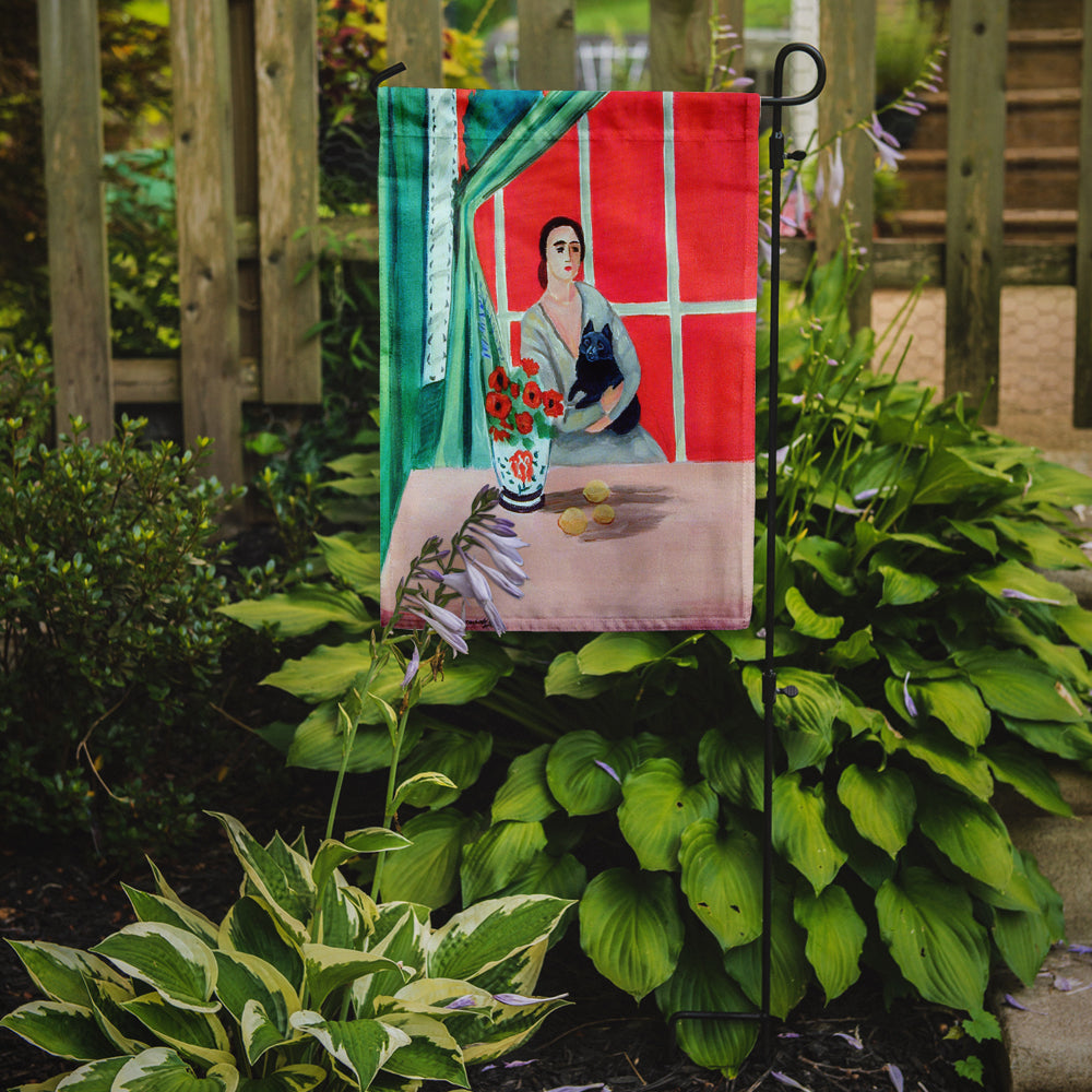 Lady with her Schipperke Garden Flag – Decorative Outdoor Yard Flag 7269GF