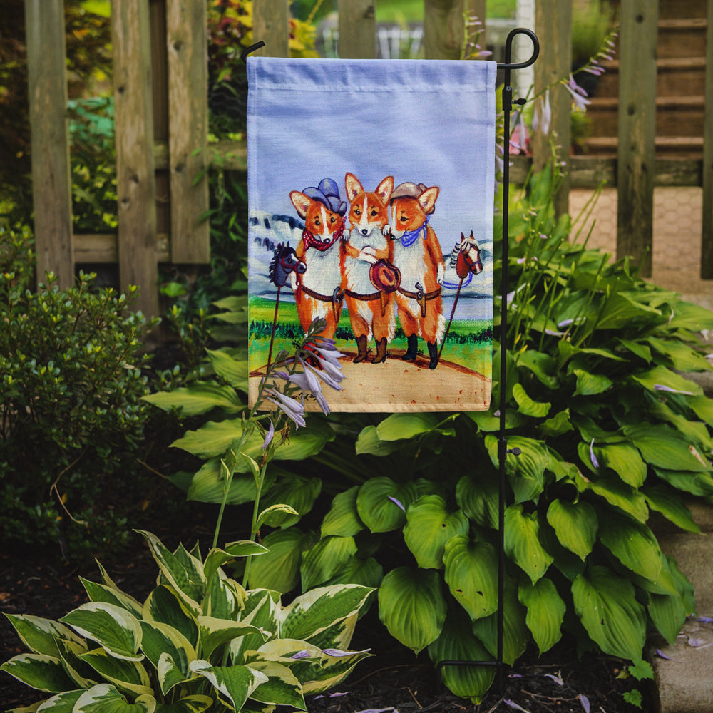 Cowboy Corgi Garden Flag – Decorative Outdoor Yard Flag