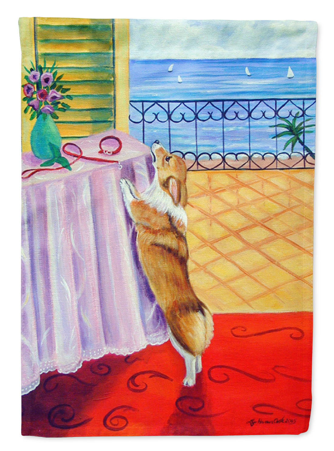 Corgi Garden Flag – Decorative Outdoor Yard Flag 7285GF