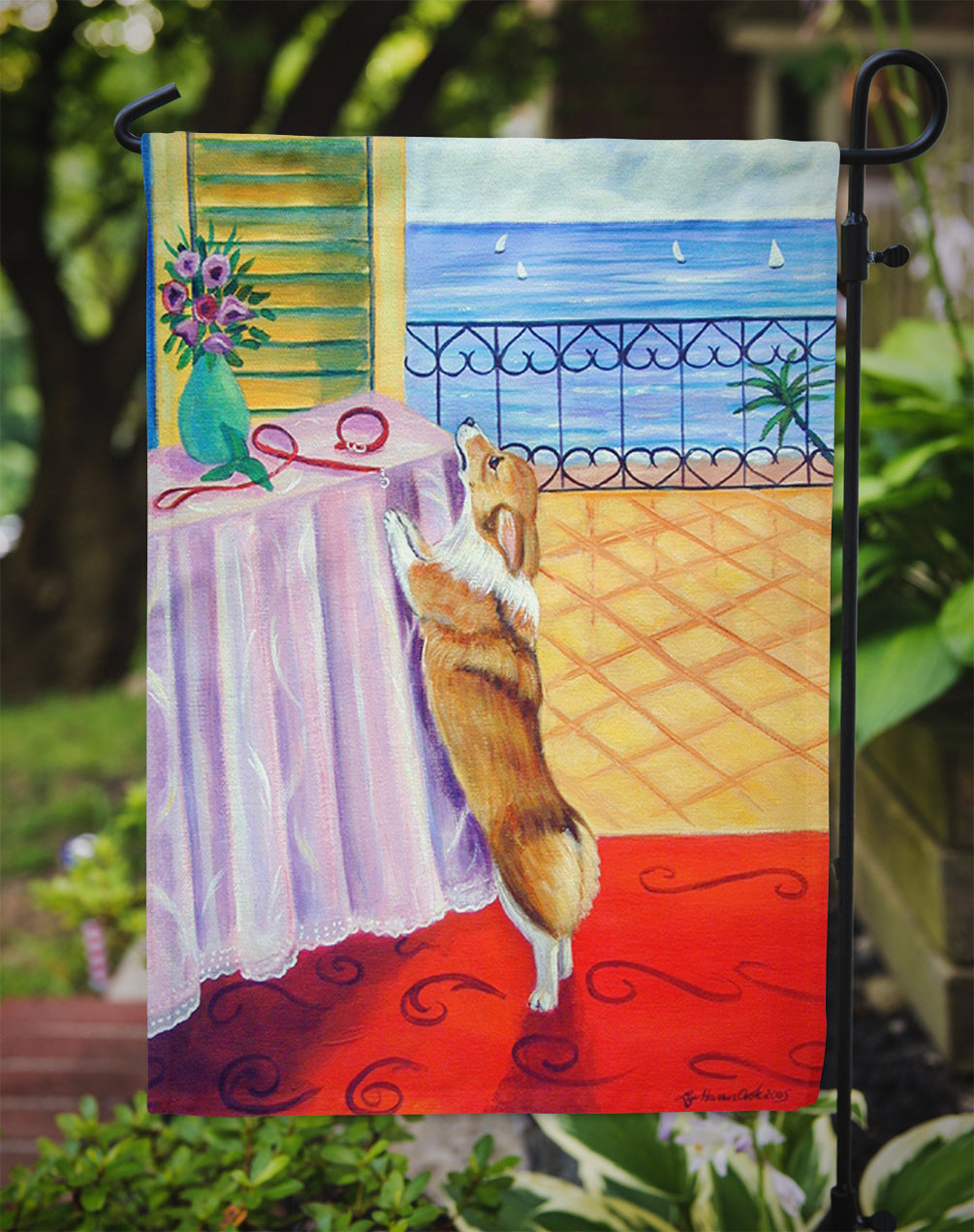 Corgi Garden Flag – Decorative Outdoor Yard Flag 7285GF