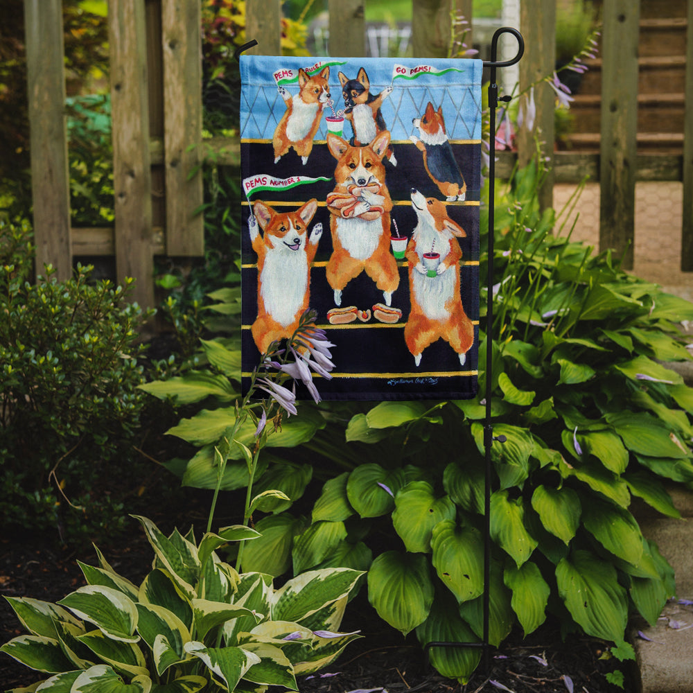 Go Team Corgi Garden Flag – Decorative Outdoor Yard Flag