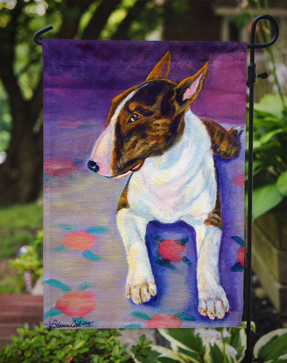 Bull Terrier Garden Flag – Decorative Outdoor Yard Flag 7287GF