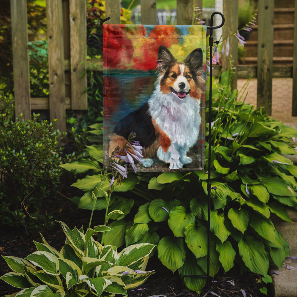 Corgi by the lake Garden Flag – Decorative Outdoor Yard Flag 7294GF