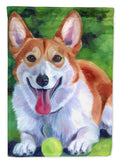 Corgi with green ball Garden Flag – Decorative Outdoor Yard Flag 7296GF