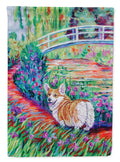 Corgi Footbridge Garden Flag – Decorative Outdoor Yard Flag 7298GF