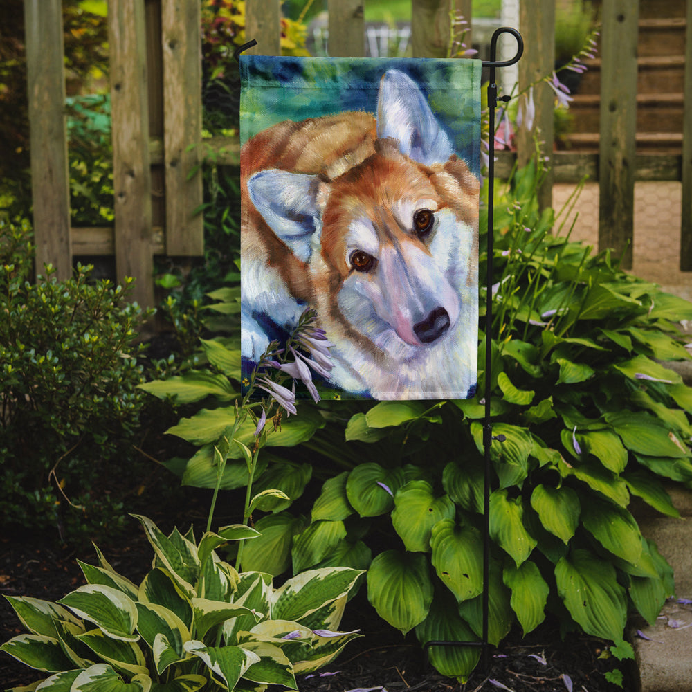 Corgi Mini Daises Garden Flag – Decorative Outdoor Yard Flag 7302GF