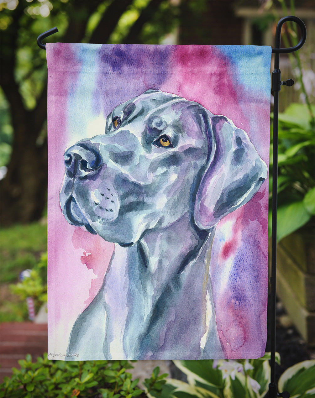 Great Dane Blue Mood Garden Flag – Decorative Outdoor Yard Flag 7308GF