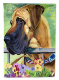 Great Dane Natural Ears Fawn in Flowers Garden Flag – Decorative Outdoor Yard Flag 7311GF