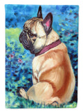 Fawn French Bulldog in Flowers Garden Flag – Decorative Outdoor Yard Flag 7313GF